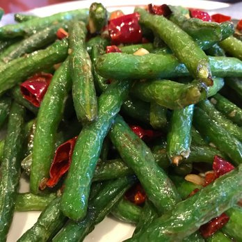 Jun Dynasty - green beans with dried red peppers and garlic sauce - Szechuan Near Me - Tucson, Arizona Jun Dynasty - green beans with dried red peppers and garlic sauce - Szechuan Near Me - Tucson, Arizona