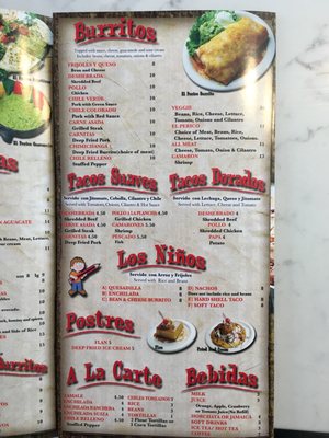 Menu photo 5 El Perico Ranchero Rancho Cucamonga, CA