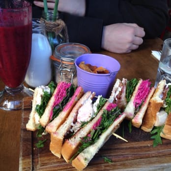 Piecebox - Chicken and bacon sandwich with Apple and beetroot slaw! - Coffee & Tea Near Me - Edinburgh, EDH Piecebox - Chicken and bacon sandwich with Apple and beetroot slaw! - Coffee & Tea Near Me - Edinburgh, EDH