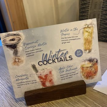 Pacific Catch - Winter cocktail menu - Seafood Near Me - Tustin, California