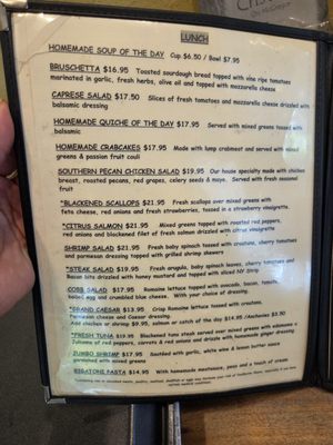 Menu photo 2 Cristof's on McGregor Fort Myers, FL
