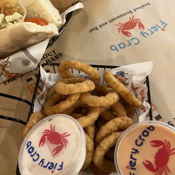 Fiery Crab Seafood Restaurant And Bar - Onion Rings - Seafood Near Me - Harvey, Louisiana