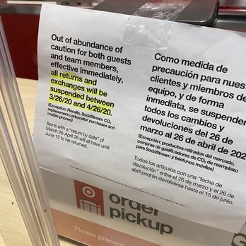Target - Current return policy - Department Stores Near Me - Gaithersburg, Maryland Target - Current return policy - Department Stores Near Me - Gaithersburg, Maryland