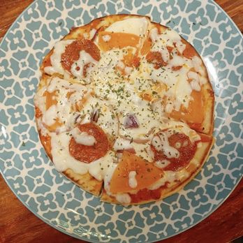 Roast & Brew - "Pepperoni Flatbread" - Coffee & Tea Near Me - Houston, Texas Roast & Brew - "Pepperoni Flatbread" - Coffee & Tea Near Me - Houston, Texas