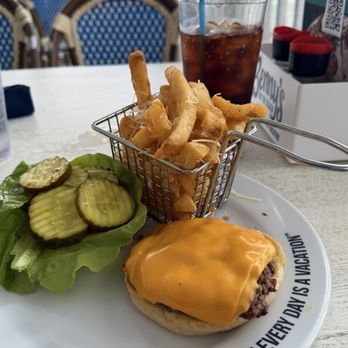 Benny's On The Beach - Pier - Double Cheeseburger with parm fries - Seafood Near Me - Lake Worth Beach, Florida Benny's On The Beach - Pier - Double Cheeseburger with parm fries - Seafood Near Me - Lake Worth Beach, Florida