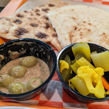Boro Kabob - Marinated olives, pickled veg, 2 kinds of flatbread - Persian/Iranian Near Me - Columbia, Maryland Boro Kabob - Marinated olives, pickled veg, 2 kinds of flatbread - Persian/Iranian Near Me - Columbia, Maryland