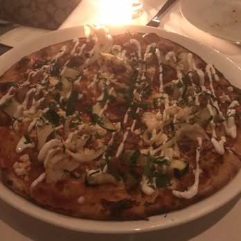 Yvonne's - Lamb sausage stone fire pita - New American Near Me - Boston, Massachusetts