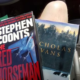 2 hardcovers, $2. My kinda place!