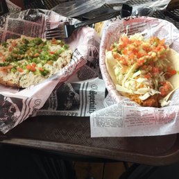 Smoked Whitefish Tostada on the left. Whitefish Taco on the right. EXCELLENT!! Smoked Whitefish Tostada on the left. Whitefish Taco on the right. EXCELLENT!!