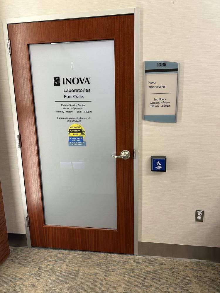 INOVA FAIR OAKS LABORATORIES Updated May 2024 3580 Joseph Siewick