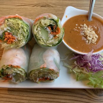 Thai Wok Kitchen - Fresh rolls with peanut sauce. - Thai Near Me - Vancouver, Washington Thai Wok Kitchen - Fresh rolls with peanut sauce. - Thai Near Me - Vancouver, Washington