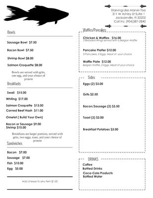 Menu photo 4 Starvin Like Marvin Jacksonville, FL