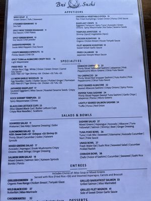 Menu photo 1 Bui Sushi Malibu, CA