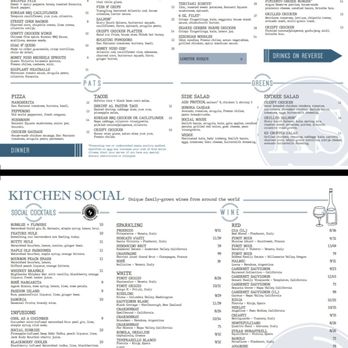Kitchen Social - Current Menu - Cocktail Bars Near Me - Columbus, Ohio