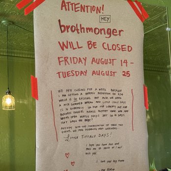 Brothmonger - LID - Soup Near Me - Pittsburgh, Pennsylvania