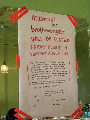 Menu photo 1 Brothmonger Pittsburgh, PA
