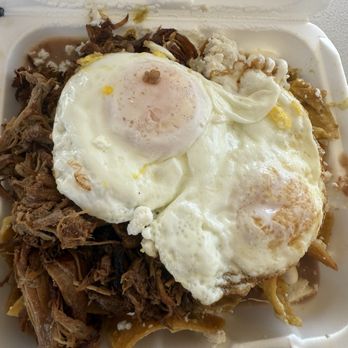 Don Chilaquiles - Carnitas chilaquiles with eggs - Mexican Near Me - Los Angeles, California Don Chilaquiles - Carnitas chilaquiles with eggs - Mexican Near Me - Los Angeles, California