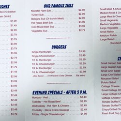 Jerry's Jamestown Market - Carry out menu