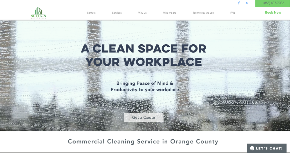 NEXT GEN JANITORIAL Request a Quote 3132 Airway Ave, Costa Mesa, California Office