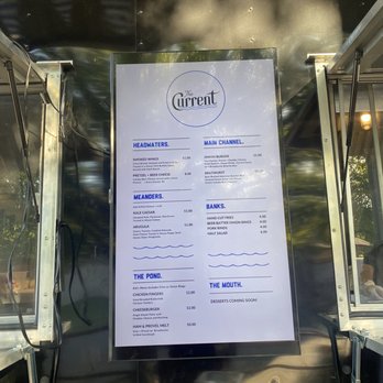 The Current - Menu - Food Trucks Near Me - Birmingham, Alabama