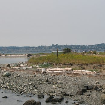Fort Flagler State Park - Lower campground beach at high tide in 2010 in roughly the same location as the 1968 photo - Parks Near Me - Nordland, Washington