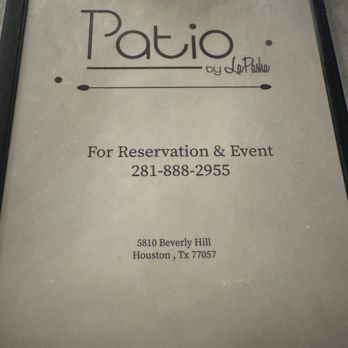Patio By La Pasha - Menu - Mediterranean Near Me - Houston, Texas Patio By La Pasha - Menu - Mediterranean Near Me - Houston, Texas