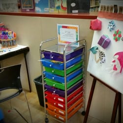 Ripon Memorial Library - I am digging the Ripon Library's new arts and crafts area with supplies and ideas! Very cool!!!