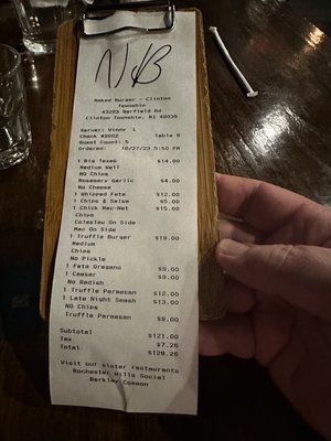 Menu photo 8 Naked Burger Clinton Township, MI