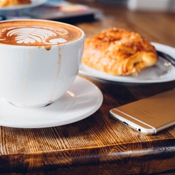Steam Espresso Bar - Mocha and apple croissant. Loved it! - Coffee & Tea Near Me - Denver, Colorado