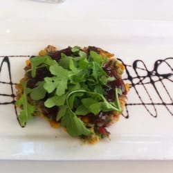 Lolas Restaurant - Corn fritter with rocket