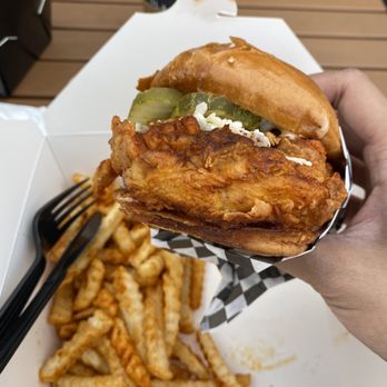 Jay Bird's Chicken - Chicken sandwich and fries. - Chicken Shop Near Me - Long Beach, California Jay Bird's Chicken - Chicken sandwich and fries. - Chicken Shop Near Me - Long Beach, California