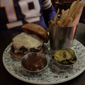 Red Cow North Loop - Double Barrel Burger with Fries - New American Near Me - Minneapolis, Minnesota