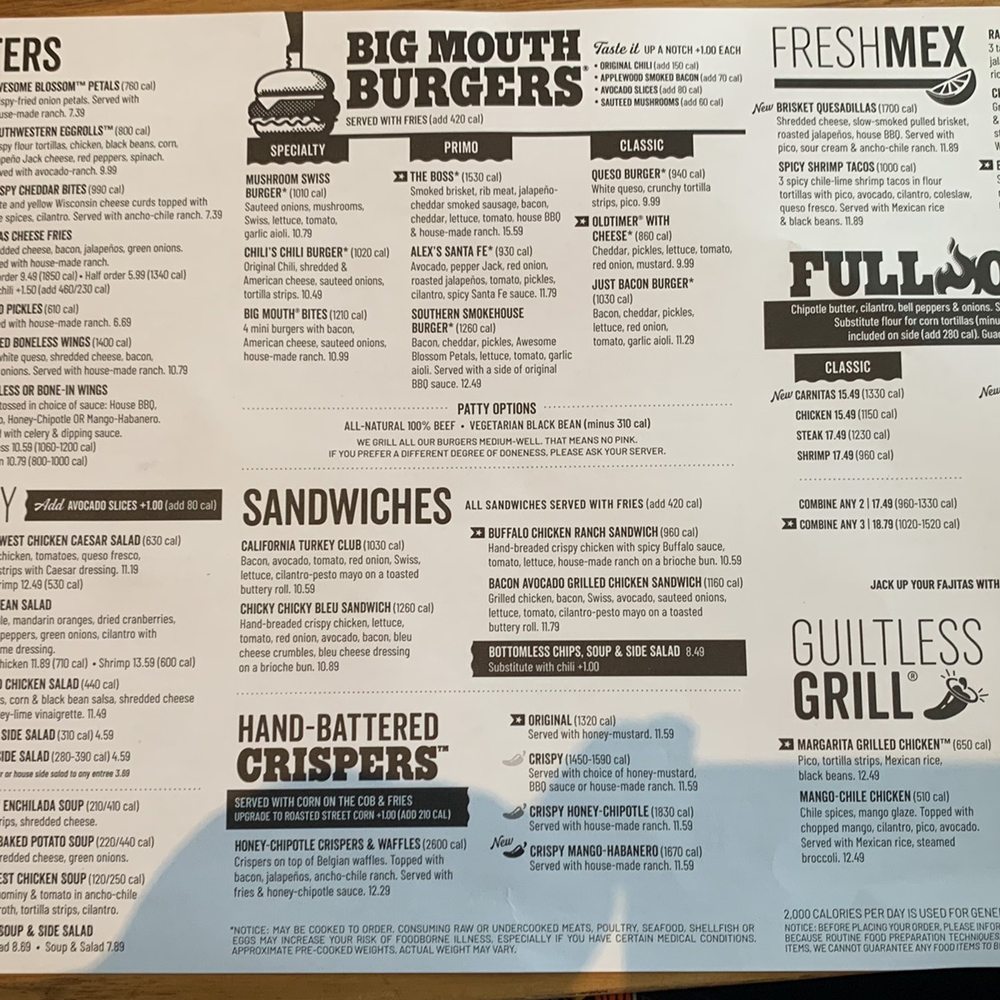 Chili's - COVID Menu 1 - Bars Near Me - Newark, Delaware Chili's - COVID Menu 1 - Bars Near Me - Newark, Delaware