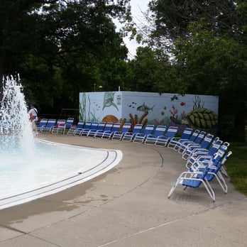 Krannert Park - Sitting isn't a problem at the toddler pool. - Recreation Centers Near Me - Indianapolis, Indiana