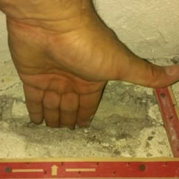 Damage caused by carpet installers Damage caused by carpet installers