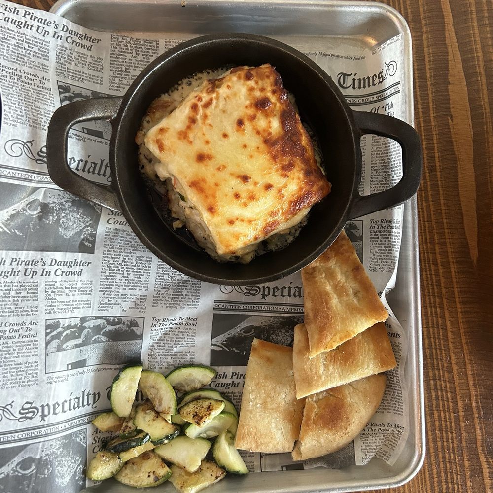 1860 Taproom & Bottleshop - Chicken and Vegetable White Lasagna - Beer Bar Near Me - Harrison, Ohio 1860 Taproom & Bottleshop - Chicken and Vegetable White Lasagna - Beer Bar Near Me - Harrison, Ohio