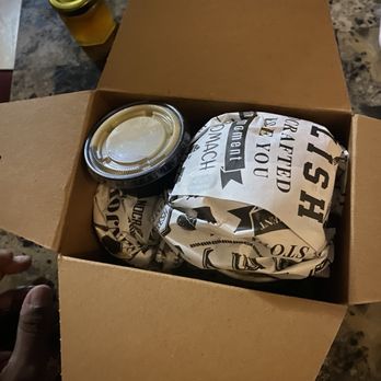 Blk Box Eatz - Salmon Burger - Soul Food Near Me - Brooklyn, New York Blk Box Eatz - Salmon Burger - Soul Food Near Me - Brooklyn, New York