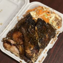 Mr Big's Family Restaurant - Jerk Chicken dinner
