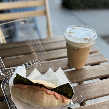 Lagu Cafe - 1/21/2022 mentai roll SO GOOD + melon cream latte - Cafes Near Me - Irvine, California