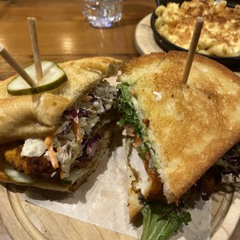 The Eagle Charlotte - fried chicken half, fried chicken BLT - Southern Near Me - Charlotte, North Carolina