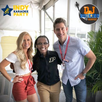 The DJ Booking Service - Arie Luyendyk Jr. (Season 22 of The BAchelor) and Lauren Luyendyk at Comcast Business Karaoke Party at the Indianapolis Motor Speedway - DJs Near Me The DJ Booking Service - Arie Luyendyk Jr. (Season 22 of The BAchelor) and Lauren Luyendyk at Comcast Business Karaoke Party at the Indianapolis Motor Speedway - DJs Near Me