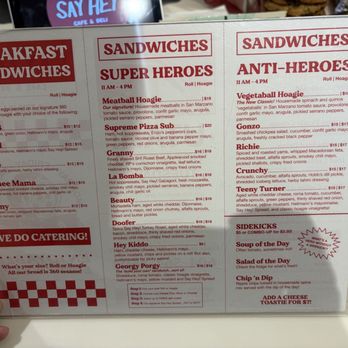 Say Hey Cafe & Deli - Menu - Sandwiches Near Me - Vancouver, British Columbia Say Hey Cafe & Deli - Menu - Sandwiches Near Me - Vancouver, British Columbia