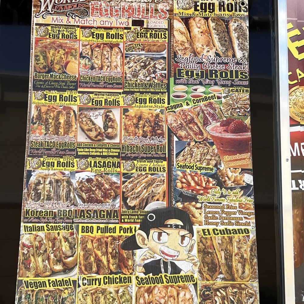 World Famous - the menu of a restaurant - Food Trucks Near Me - Lauderdale Lakes, Florida