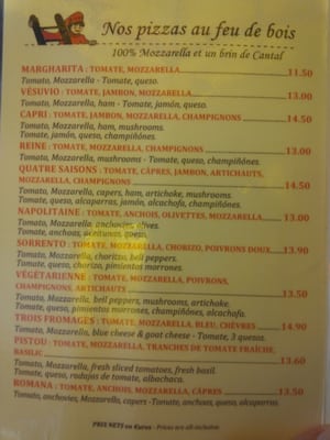 Menu photo 6 La Trattoria Biarritz, 64 Menu photo 6 La Trattoria Biarritz, 64