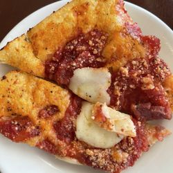 Complimentary pizza bread