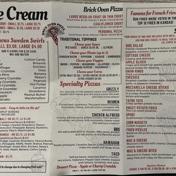 Sweden Cream - Ice cream menu