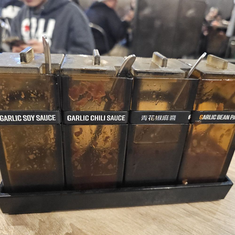 Boiling Point - Condiments/sauces on each table - Taiwanese Near Me - San Jose, California Boiling Point - Condiments/sauces on each table - Taiwanese Near Me - San Jose, California