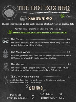 Menu photo 2 The Hot Box BBQ PDX Portland, OR