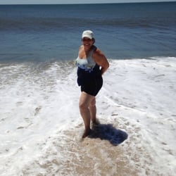 Fire Island National Sea Shore - How cold is it mom!