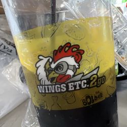 Wings Etc - The large cup she finally got me